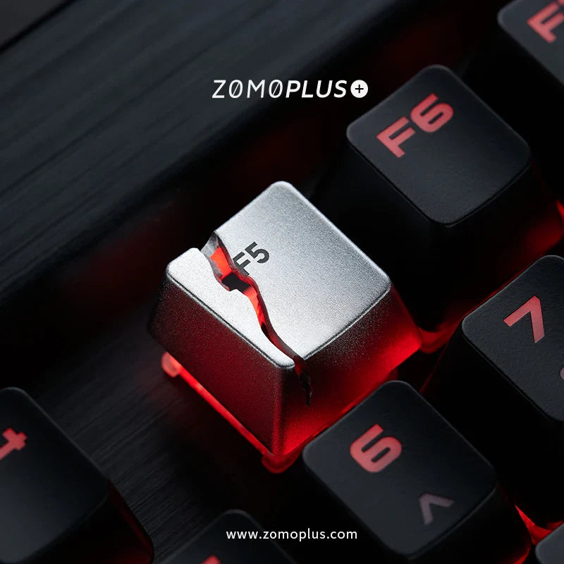 Broken F5 Keycap Customized Keyboard Metal Replacement Key for Keyboard Cross Axis Keyboard Creativity Split Page Refresh Keys