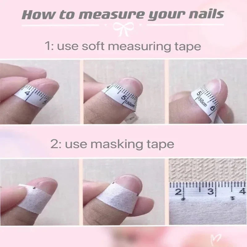 Pink Press on Acyrlic Nails Hellokitty Cute Stickers Handmade Nails French Designs Wearable Full Cover Coffin Kawaii Nail Arts