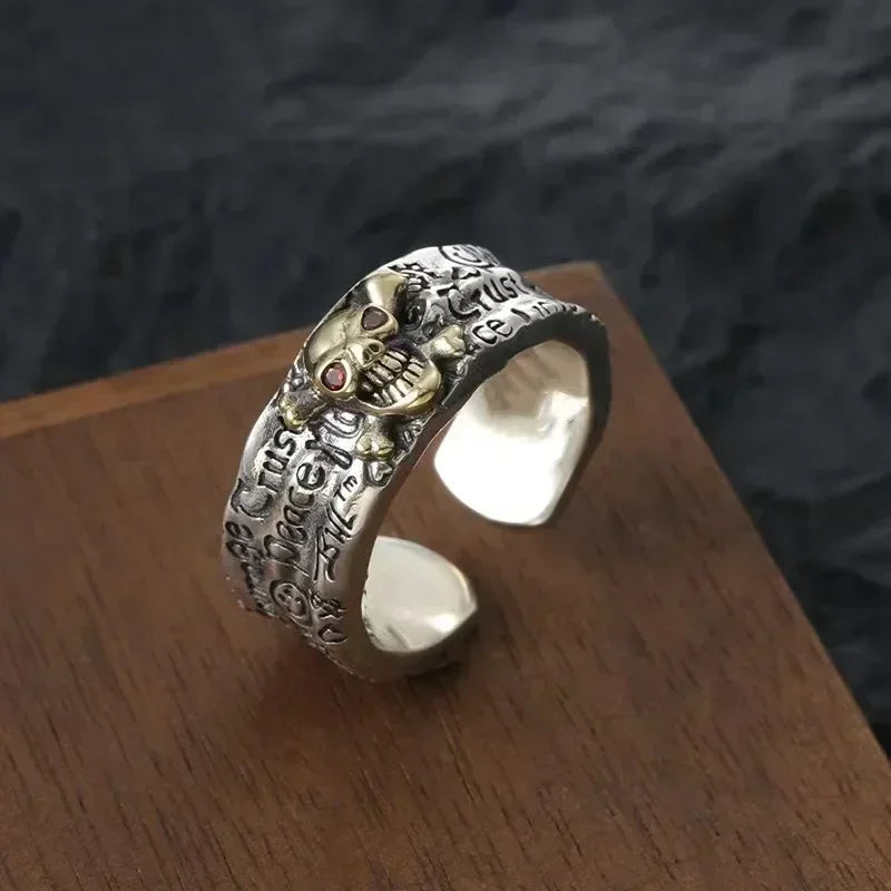 Punk Trend Spider Insect Open Adjustable Ring Men Street Hip Hop Fashion Cool Jewelry Boy Gift