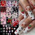 Kawaii Mixed Sanrio Y2k Nail Accessorie canvas Hello Kitty Pochacco Nail Rhinestone Gems Charms Manicure DlY Nail Parts for Girl