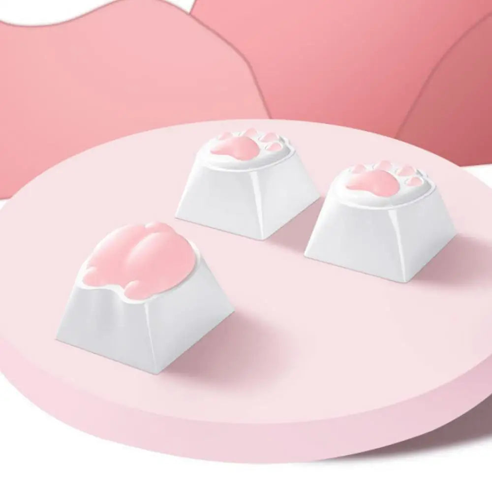 Cat Keycaps Cute Keycaps Compatible With Mechanical Keyboard Computer Accessories Cat Paws And Butts Keyboard Caps
