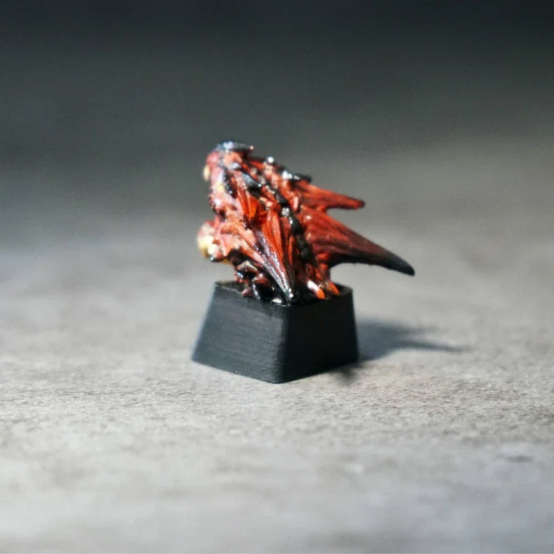 MonsterHunter Dragon Anime Artisan Point Keycaps 3D Customization Handmade Gaming Decoration KeyCap for Mechanical Keyboard Gift