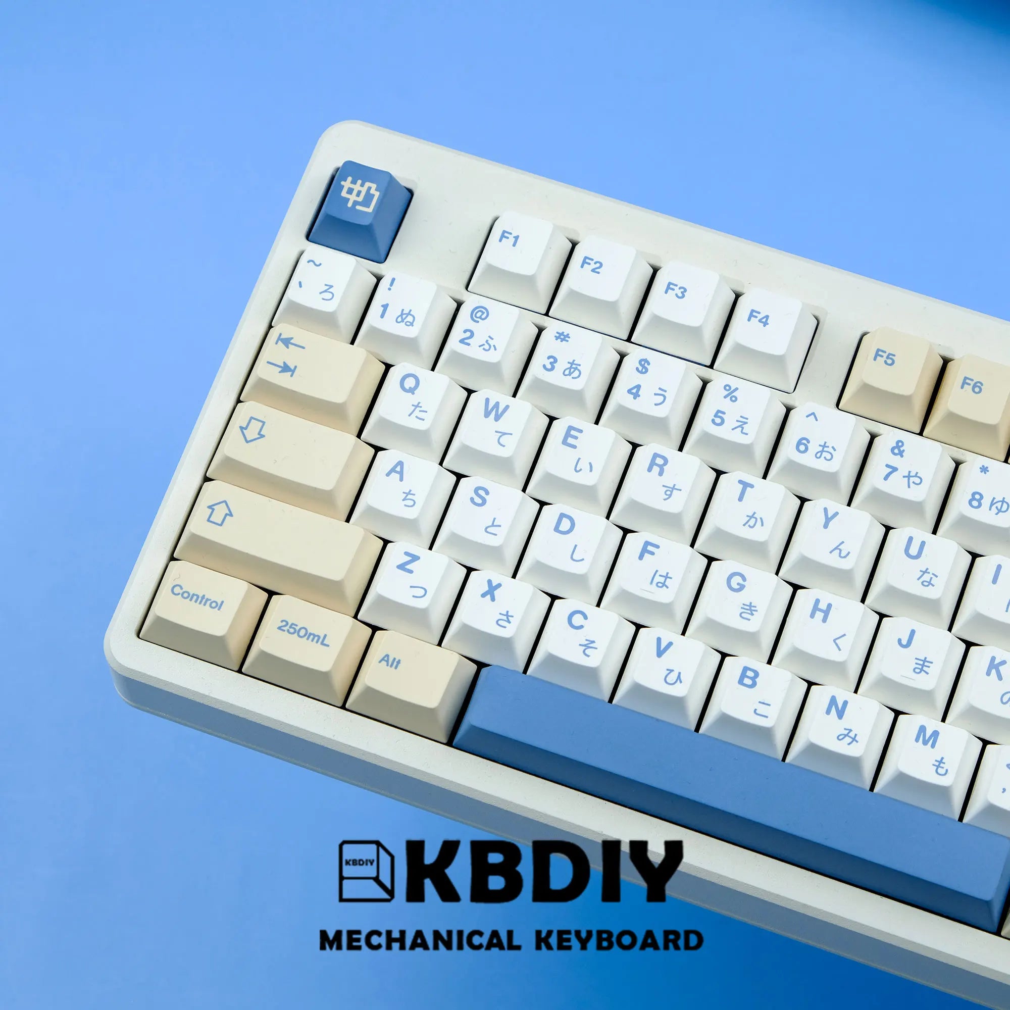 KBDiy GMK Soymilk Keycap 135 Keys PBT Japanese Korean Keycap ISO Enter Cherry Profile for GMK67 K500 Gaming Mechanical Keyboard