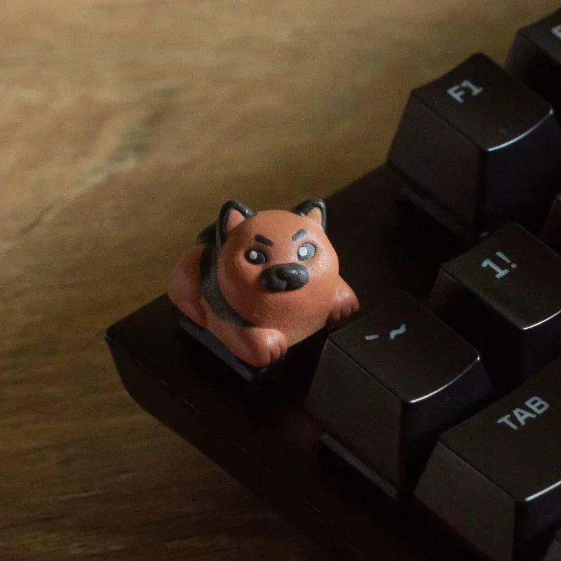 ECHOME Artisan Keycaps Shiba Dog Custom Animal Cute Keycap Resin Keyboard Cap Cartoon Pet KeyCap Mechanical Keyboard Accessories