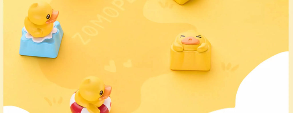 ZOMO X B. Duck 3D Keycap Toy Personalized Mechanical Keyboard PBT Decoration ESC Cherry Axis
