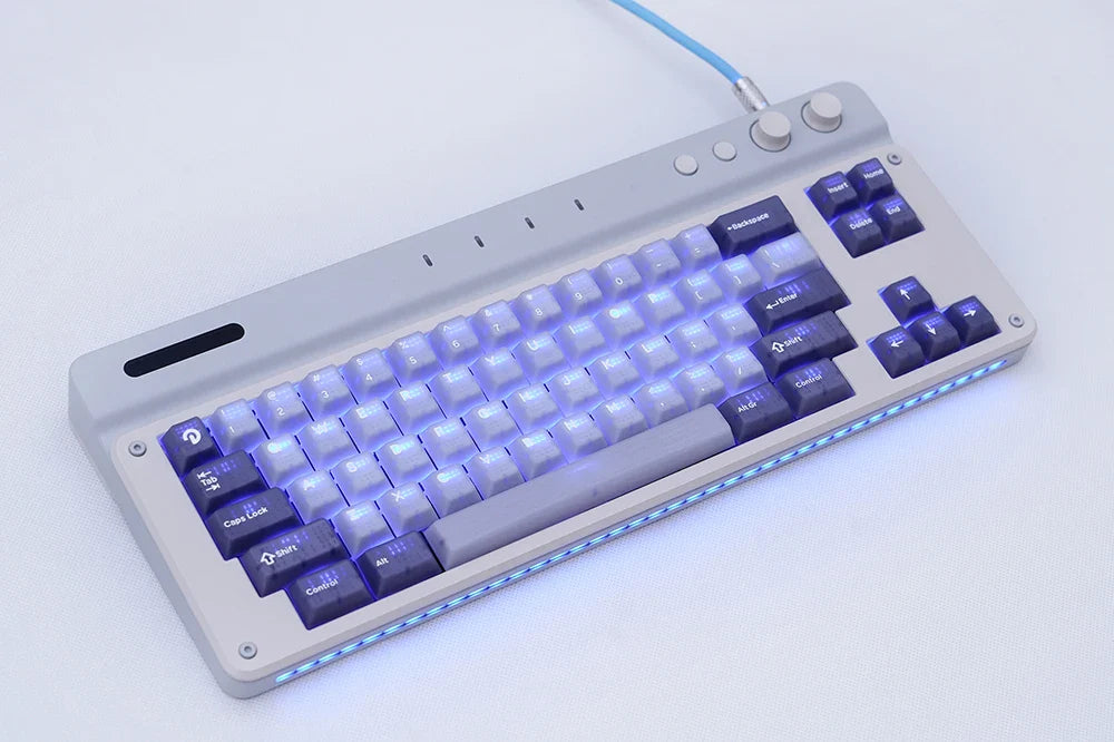 TAC T2 Keyboard Kit Wired Custom CNC Baked Enamel Electrophoresis 65% Configuration Ship Shell Structure PC Positioning Board