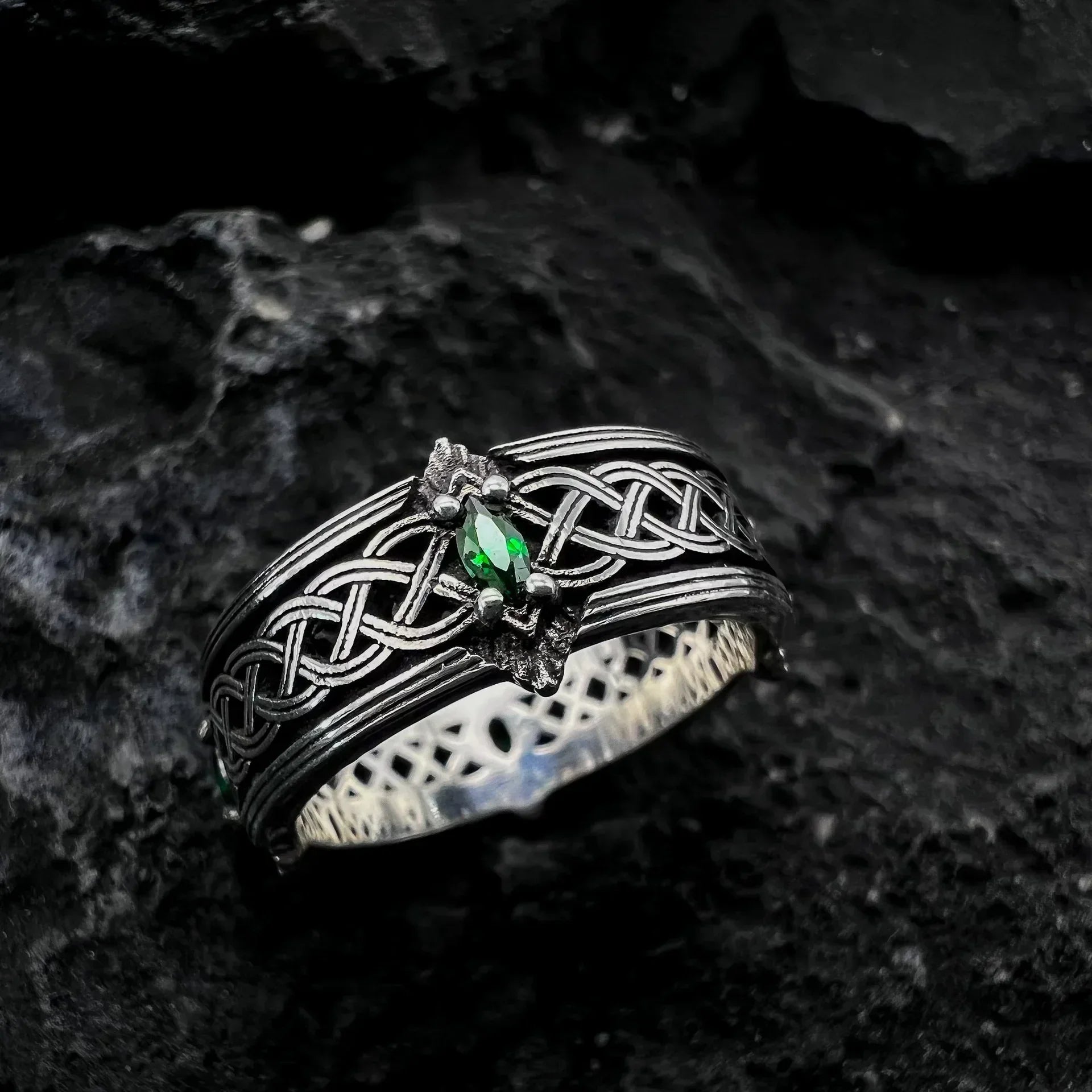 Punk Trend Spider Insect Open Adjustable Ring Men Street Hip Hop Fashion Cool Jewelry Boy Gift