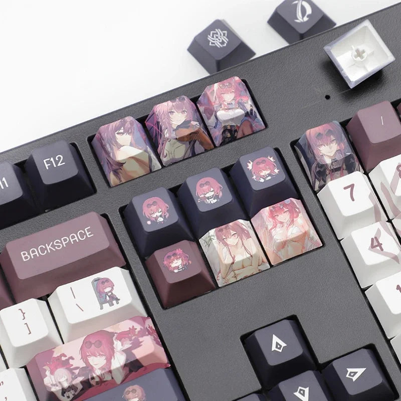 Honkai: Star Rail Anime Artisan Keycap Kafka Cute Cartoon 137key Customized Cherry Profile Keycap PBT Gaming Mechanical Keyboard