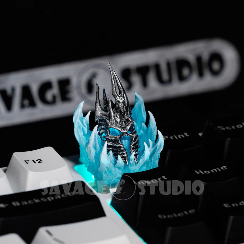 Anime Keycaps World of Warcraft Helmet of Dominion Translucent Key Caps Mechanical Keyboard Caps Korean Keycap PC Gamer Gifts
