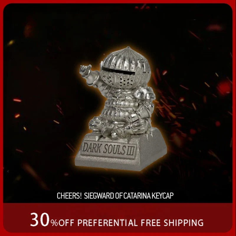 Artisan Keycaps Dark Souls SIEGMEYER OF CATARINA Keyboard Personalized Character Keycaps Aluminum Plated Alloy Cool Gaming Gifts