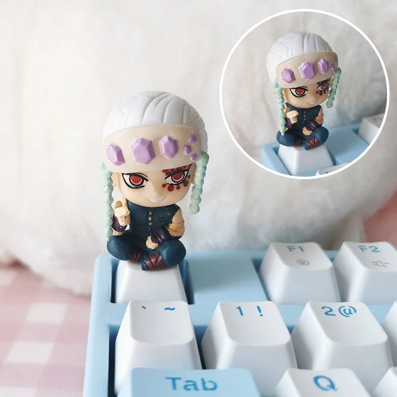 Demon Slayer Custom 3D Keycaps for Mechanical Keyboard - Cute Anime Game Accessories Decoration Gift