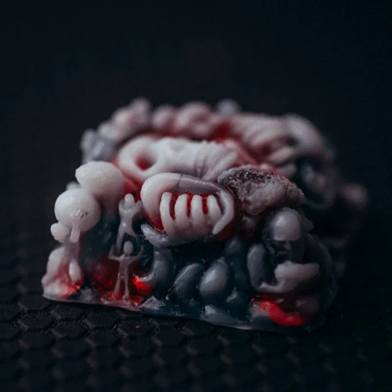 MiFuny Skull Keycaps Originality Personality DIY Resin KeyboardCap Custom Handmade KeyCap for Mechanical Keyboard Accessories