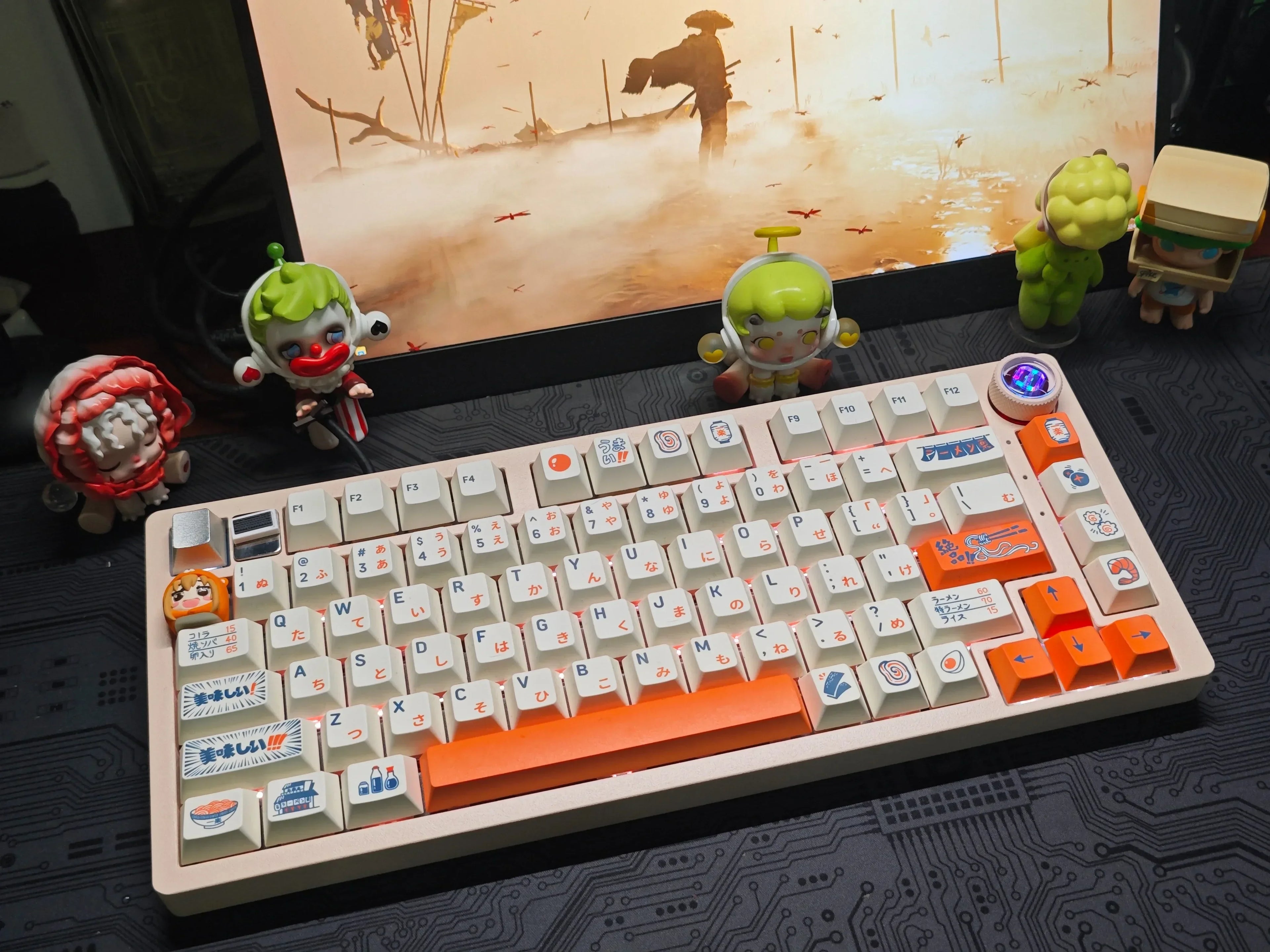 Himouto! Umaru-chan Anime Keycaps Resin 3D Handmade Personalized Role Doma Umaru Mechanical Keyboard Orange Artisan Keycap Gifts