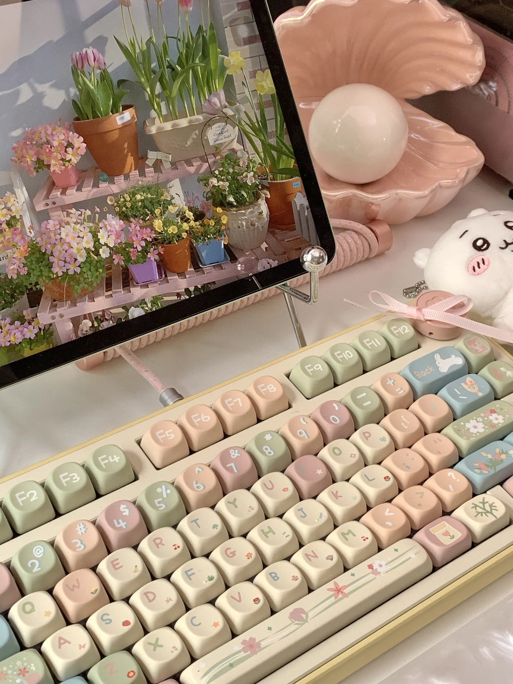 MOA Keycaps Cute Alice Keycaps Cute Keycaps 141 Keys PBT Sublimation Mechanical Keyboard Cap 2.25 U 2.75U