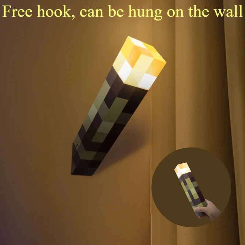 Brownstone Flashlight LED Night Light Bedroom Decorative Light Color Changing Bottle Weapon USB Charging with Buckle Kids Gift