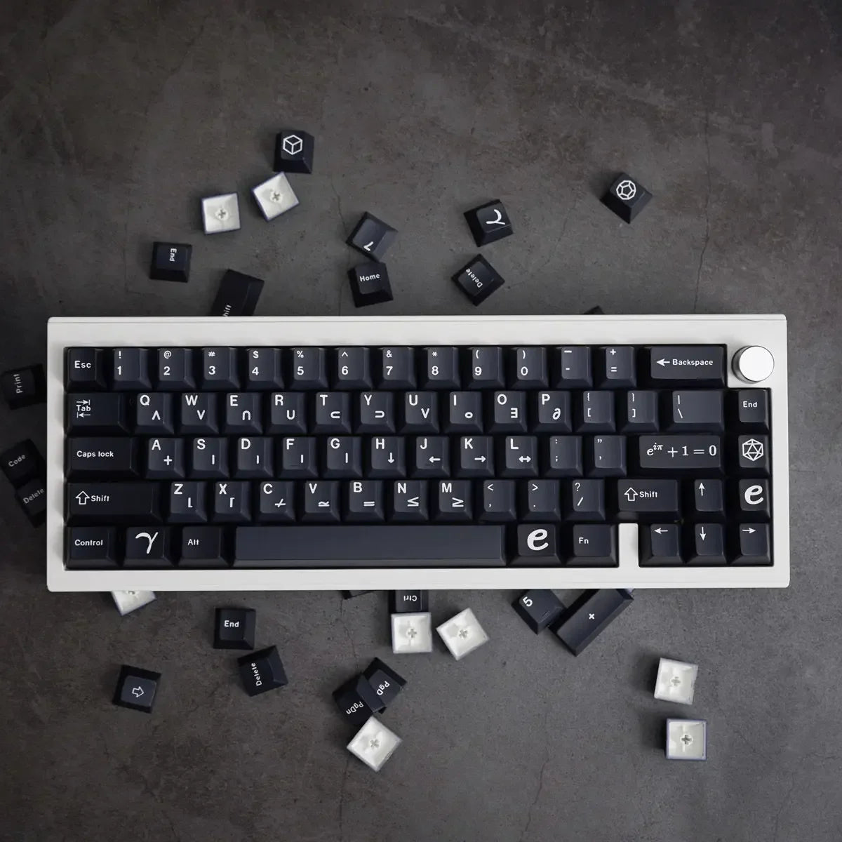 Keycaps Full Sublimation Black Compatible Mechanical Keyboard 61/87/108