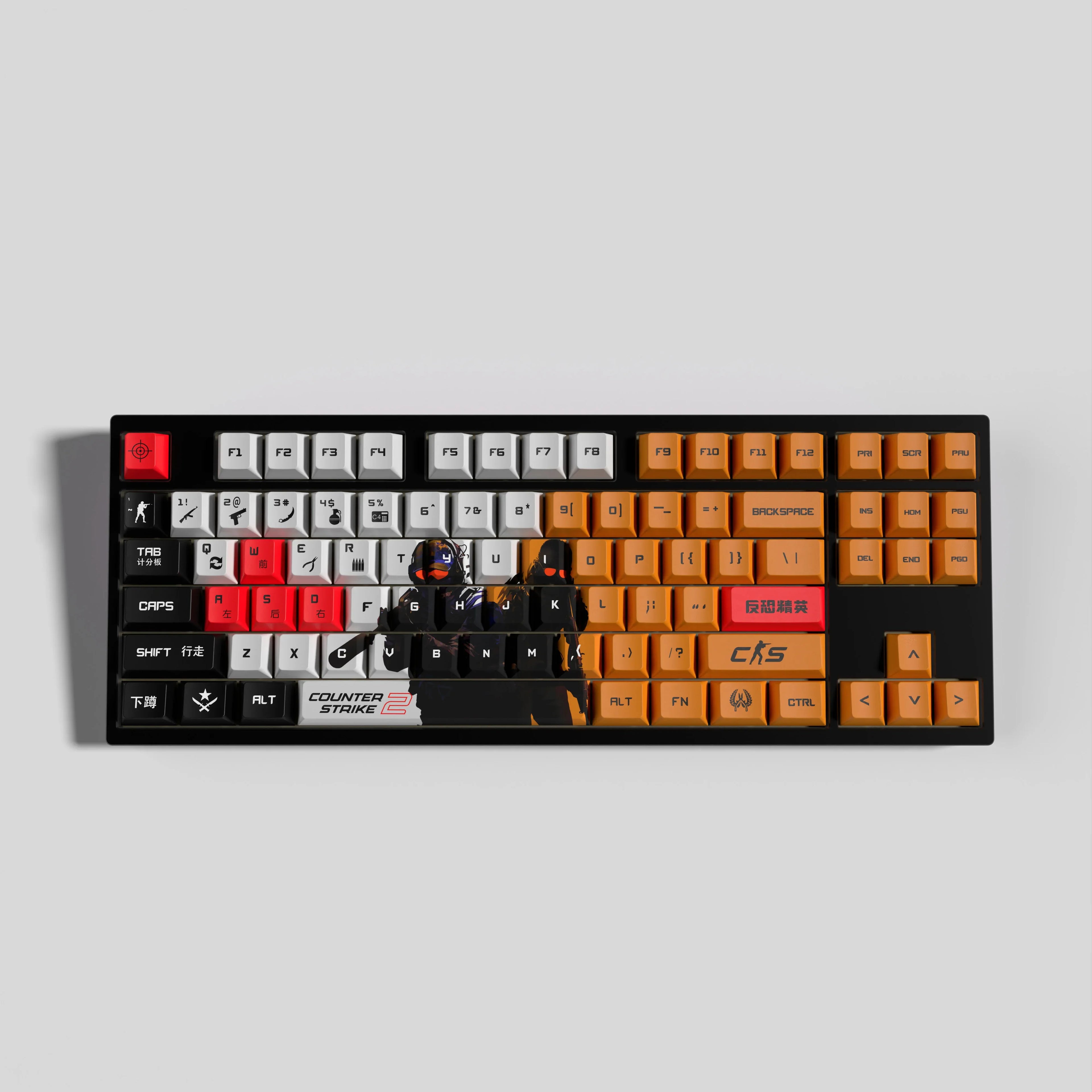 Counter-Strike 2 keycaps cs2 keycaps cherry Profile PBT dye sub keycaps game keycaps csgo
