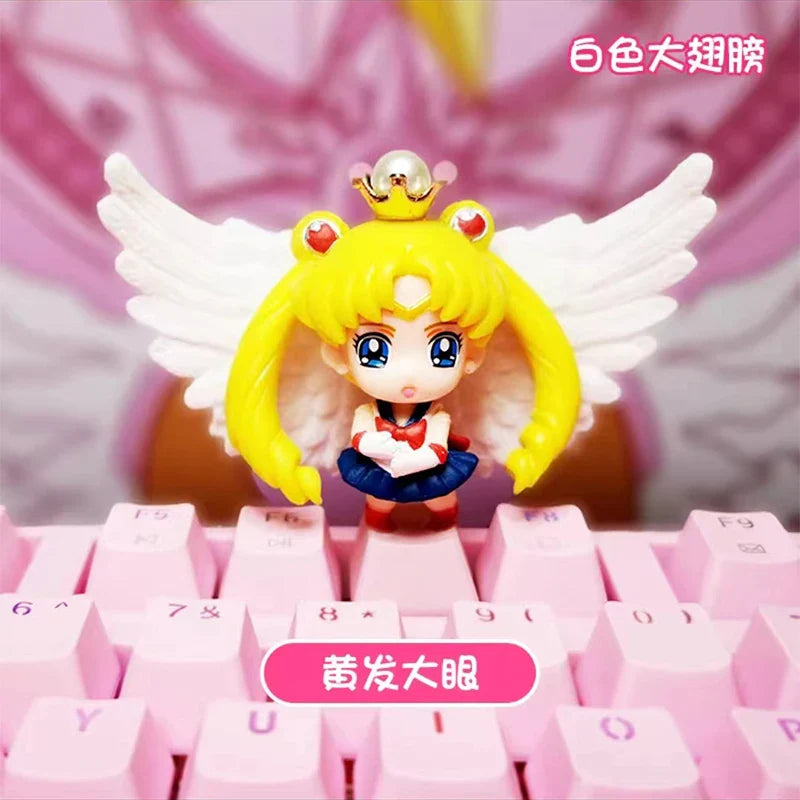 Handmade Customized PBT Keycaps Personality Mechanical Keyboard Keycap Beautiful Girl Cartoon Anime Modeling Keycaps ESC Key