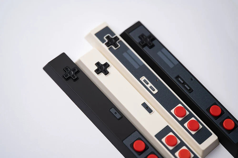 Retro Gamepad Keycap 6.25u spacebar Artisan Keycap ABS Material For MX switches for Gaming Mechanical keyboard Black White