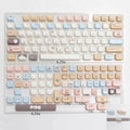 MAO Profile Sea Salt Cat PBT Dye Sub Keycaps Cute Cartoon Keycap For Mx Switch Mechanical Keyboard 6.25u 7u Space GMK67 Alice