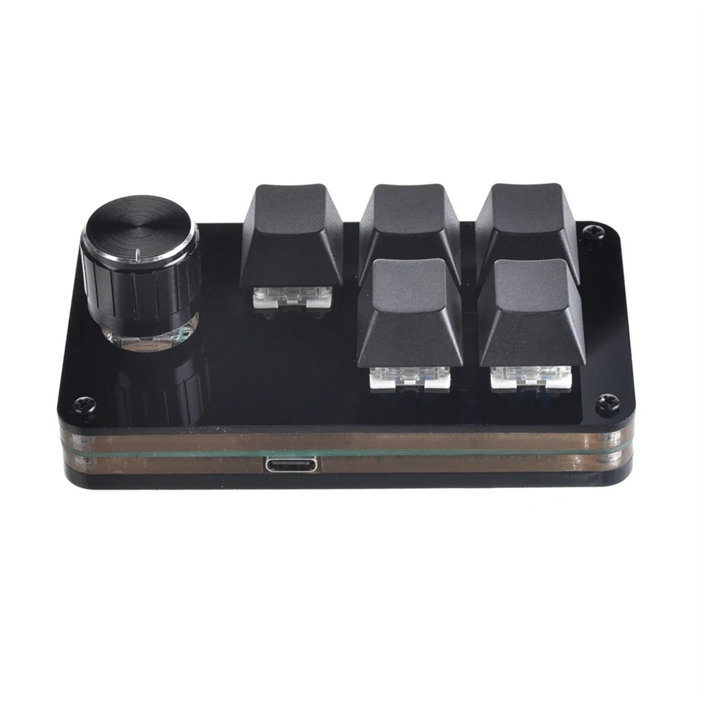 Mini Keyboard 5 Key 1 Knob Gamer Programmable Keyboard DIY Hot Swap Customization Mechanical Keyboard Macro Keypad