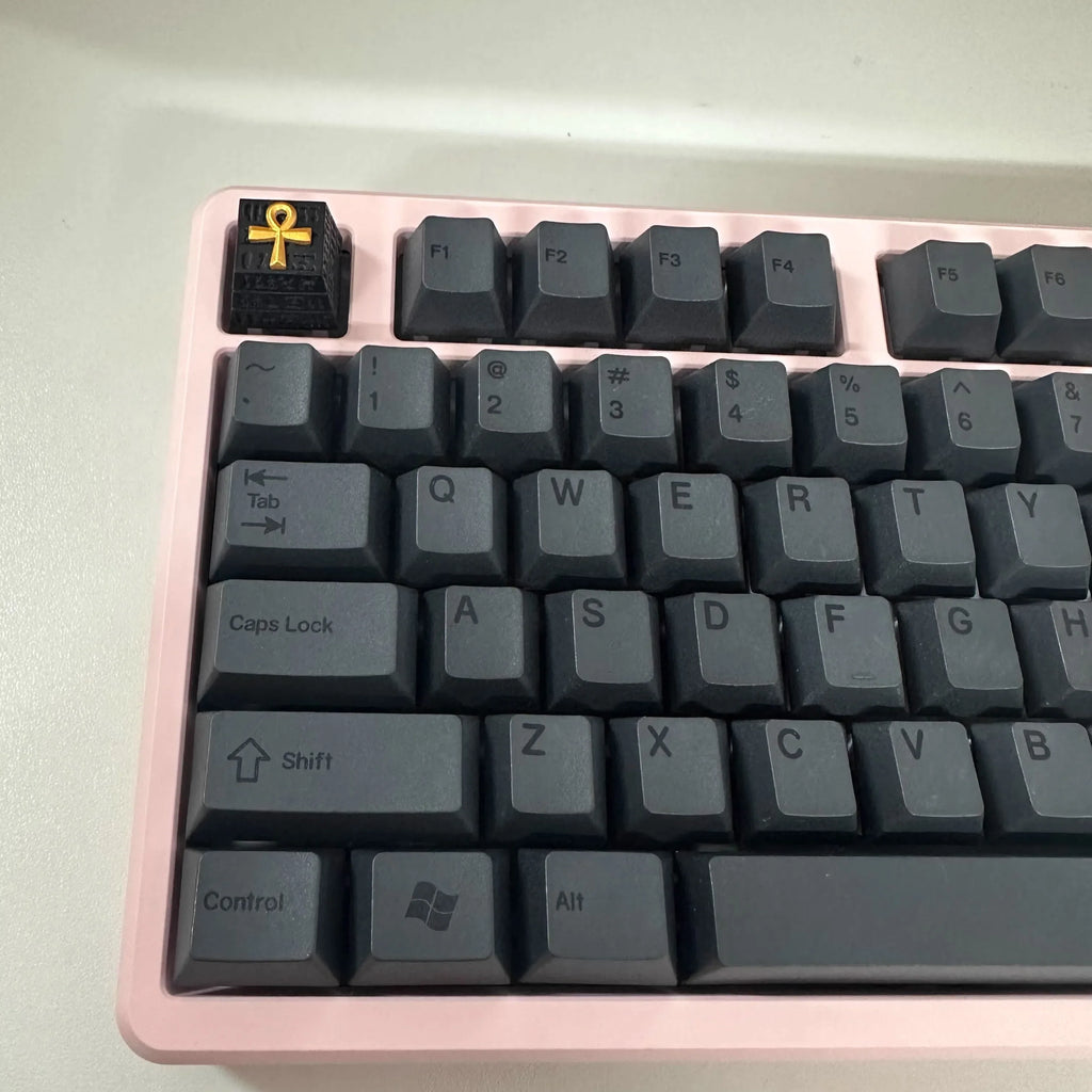 ECHOME Egyptian Personalized Keycap Pyramid Sphinx Resin Keycap for Mechanical Keyboard Custom Key Cap Keyboard Accessories Gift
