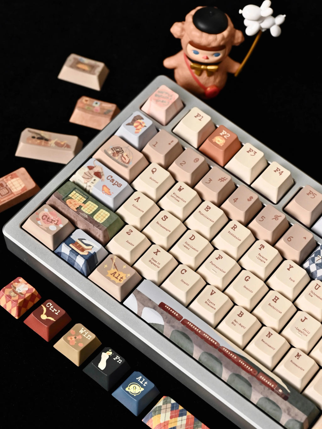 Diagon Alley Theme Keycaps Set PBT Sublimation SOA Cherry Profile Keycaps for Mechanical Keyboard Accessories Custom Key Caps