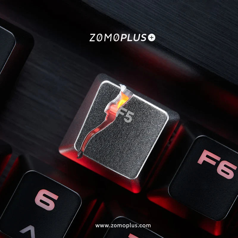 Broken F5 Keycap Customized Keyboard Metal Replacement Key for Keyboard Cross Axis Keyboard Creativity Split Page Refresh Keys