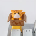 Customization Cute Cat Keycap Mechanical Keyboard Keycaps Artisan Anime Kawaii Keycap PBT Axis Cherry MX Cute Cat Diy Key Cap