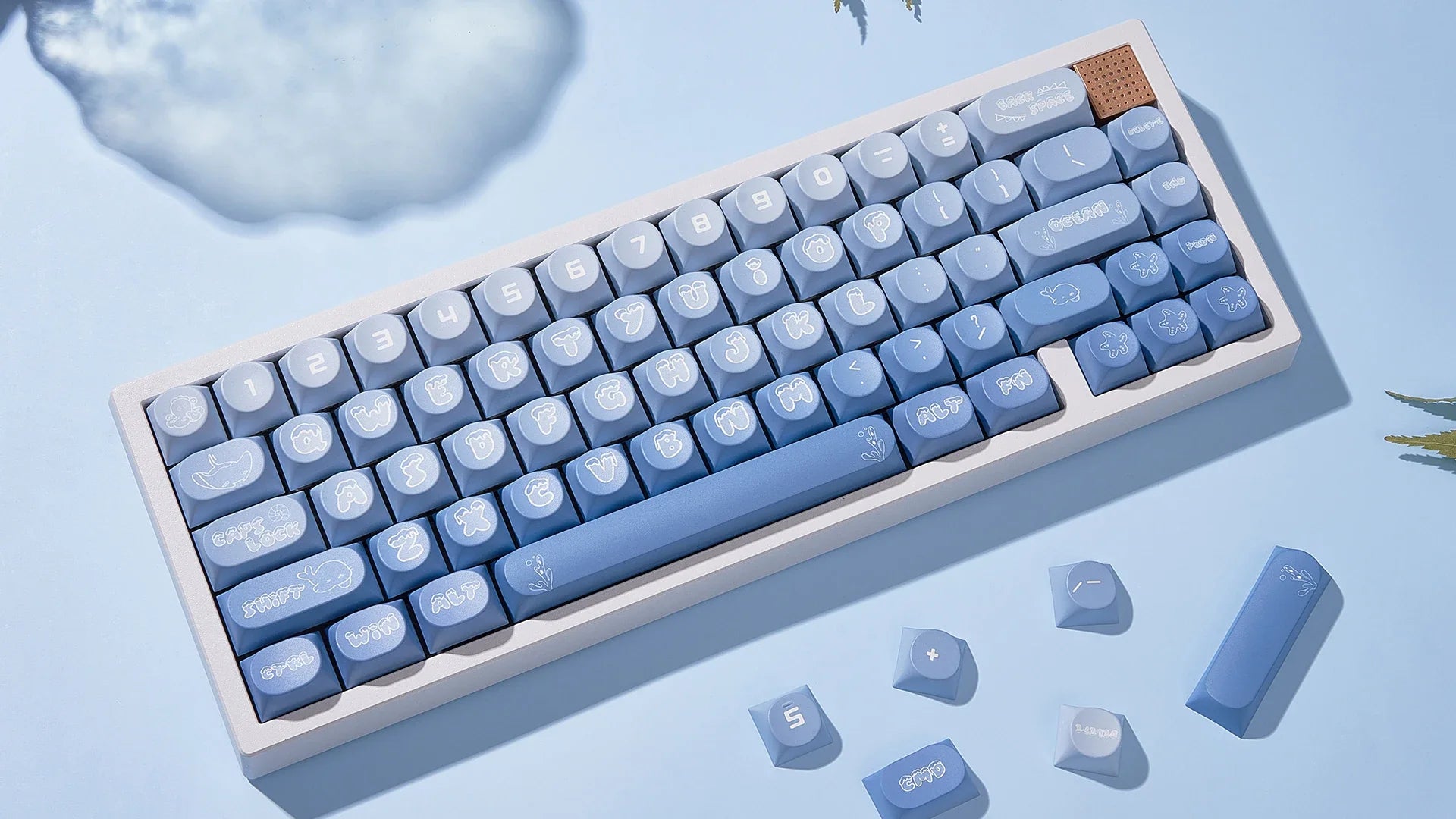 Transparent Keycaps PC 170 Keys Set for Mechanical Keyboard Keycap Accessories Personalized Customization DDA Profile Keycaps