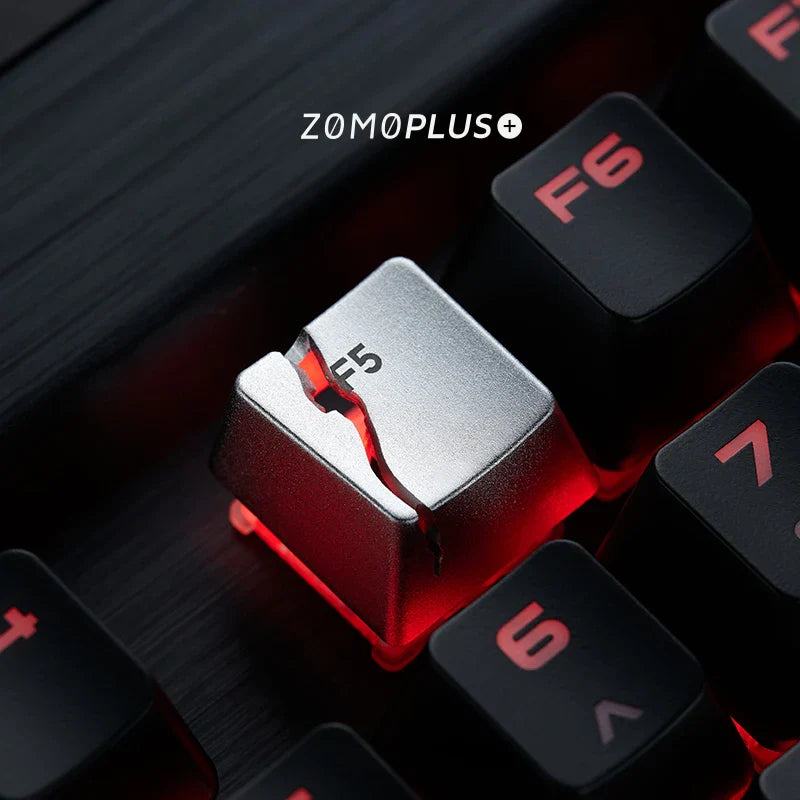Broken F5 Keycap Customized Keyboard Metal Replacement Key for Keyboard Cross Axis Keyboard Creativity Split Page Refresh Keys