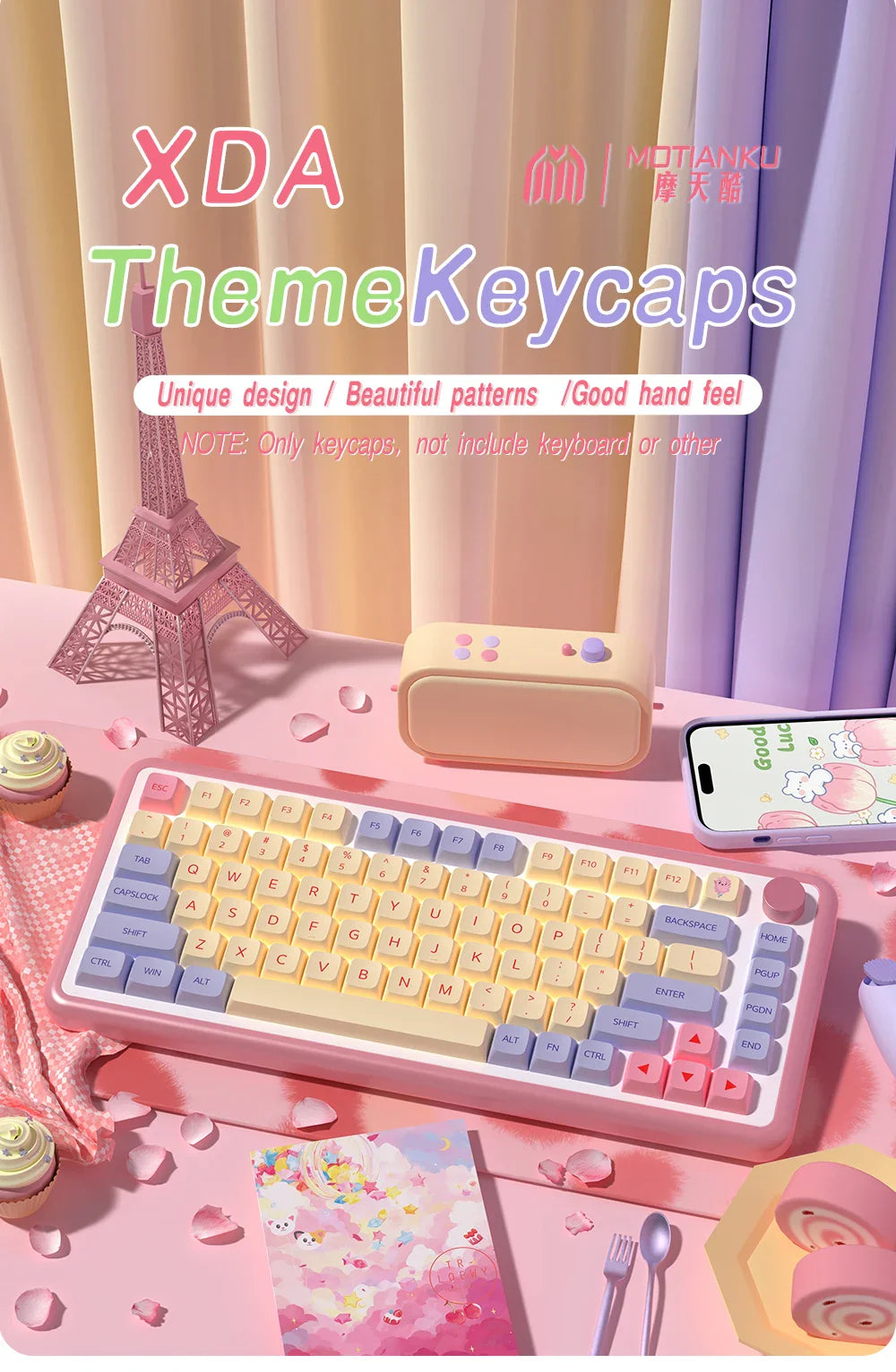 XDA Profile PBT keycaps Spanish Korean French German Portuguese Russian Japanese keycap For Cherry MX Mechanical Keyboard