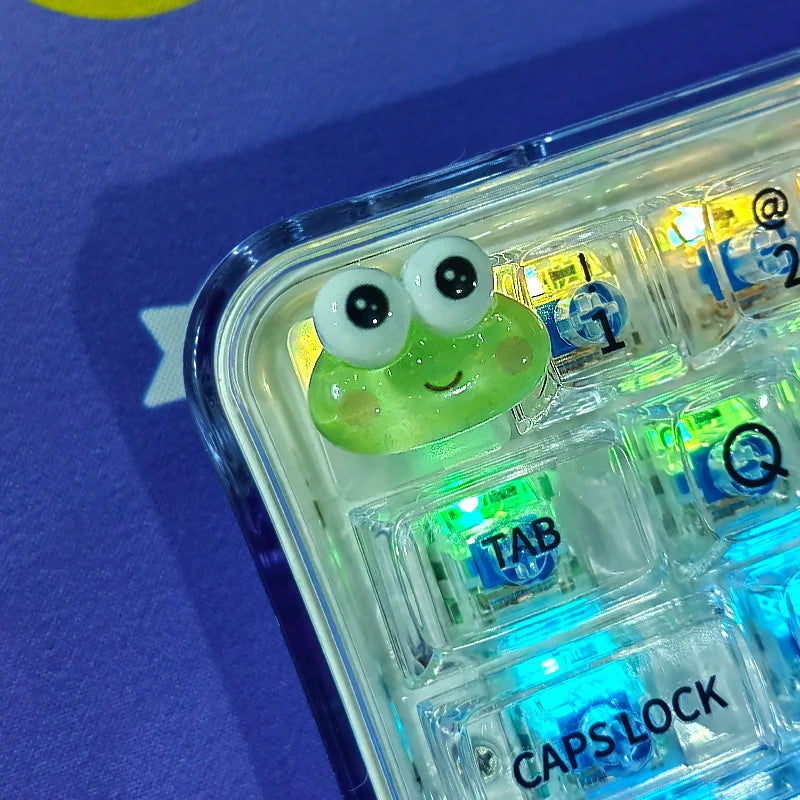 DIY Keycap Cute Cartoon Melody Coolomey Translucent Cross Mechanical Keyboard ESC Base Translucent Keycap