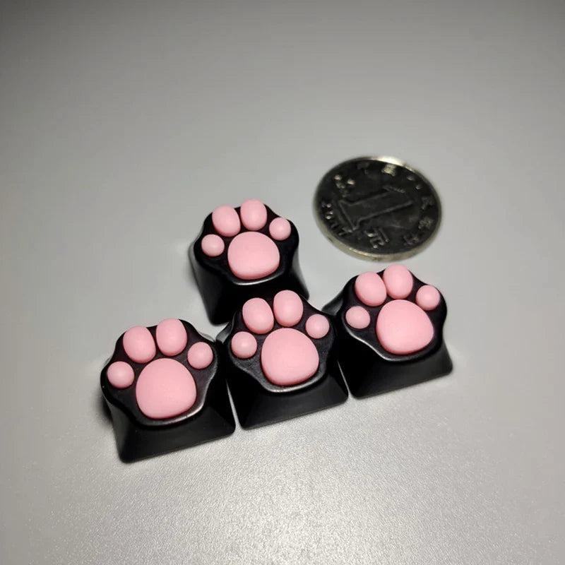 Cat Paws Keycaps For Mechanical Keyboard Animation Metal Custom Keycap Buttons Key Cap For Cherry Mx Switch Artisan keycaps