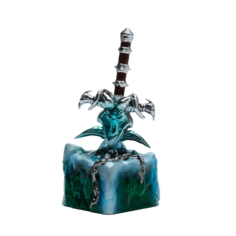 World of Warcraft Frostmourne Key Cap 3D Resin Keyboard Caps Custom MX Switch Handmade Anime Key Caps Mechanical Keyboard Gift