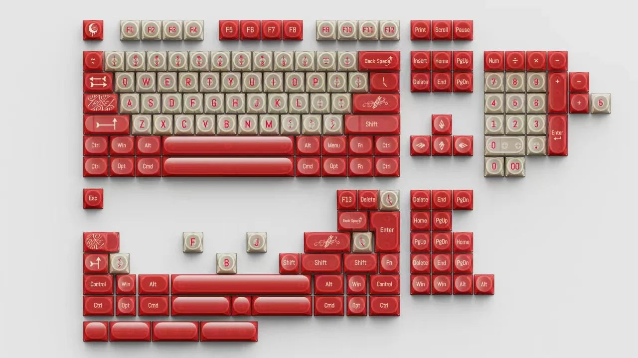 Transparent Keycaps PC 170 Keys Set for Mechanical Keyboard Keycap Accessories Personalized Customization DDA Profile Keycaps