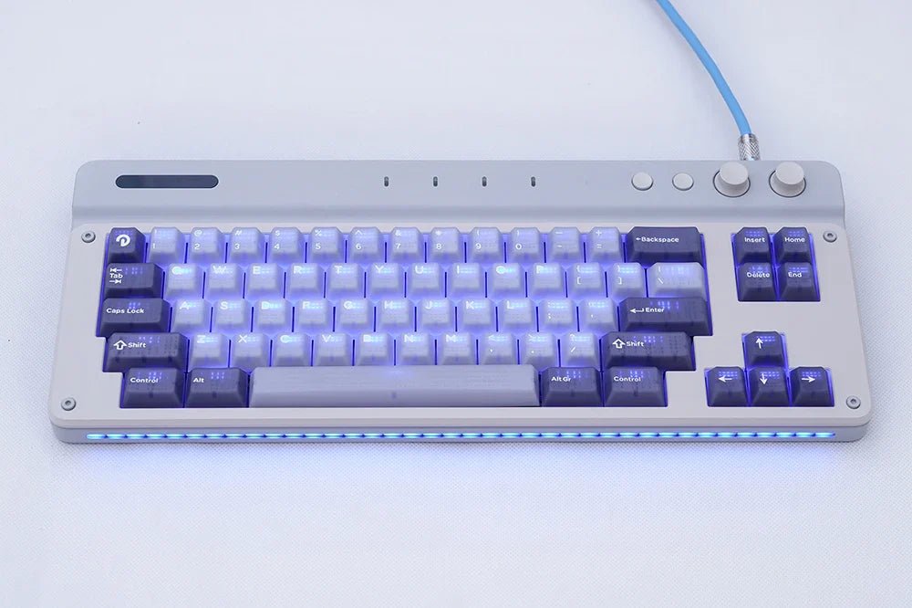 TAC T2 Keyboard Kit Wired Custom CNC Baked Enamel Electrophoresis 65% Configuration Ship Shell Structure PC Positioning Board