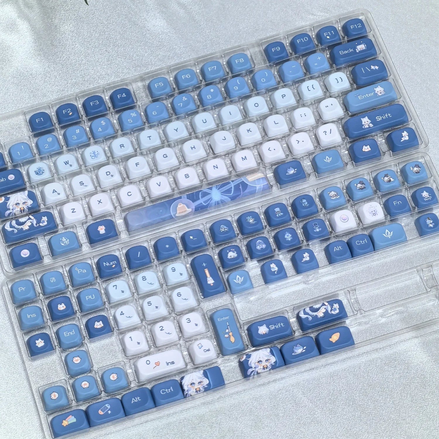 Genshin Impact Theme Xiao Keycaps MOA Profile PBT Sublimation Mechanical Keyboard Caps Cartoon Character Gamer XIAO Keycap