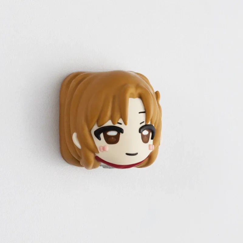 Sword Art Online Theme Keycaps Anime Asuna Personalized Custom Resin Art Keycaps Mechanical Keyboard Cartoon Keycap Accessories