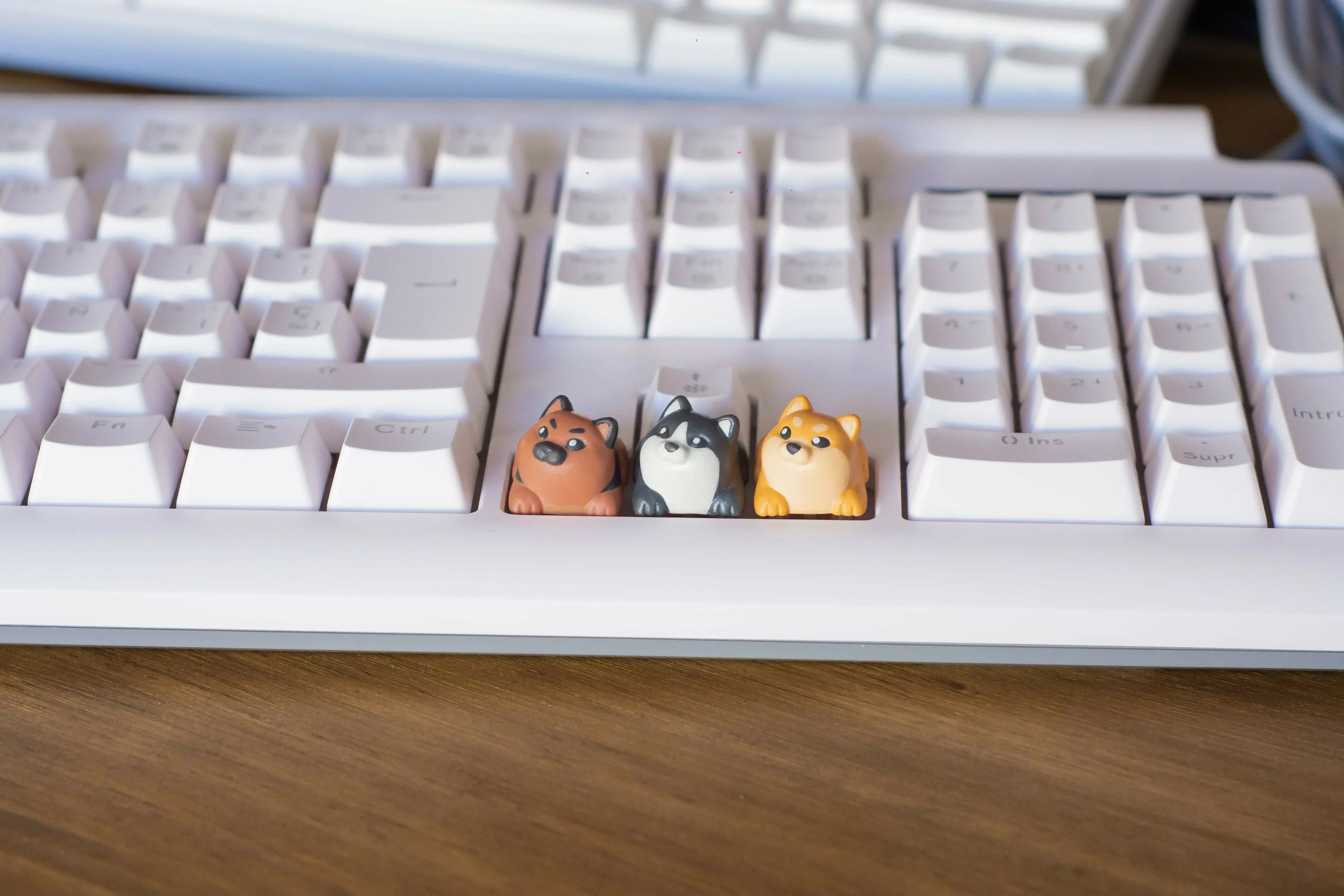ECHOME Artisan Keycaps Shiba Dog Custom Animal Cute Keycap Resin Keyboard Cap Cartoon Pet KeyCap Mechanical Keyboard Accessories