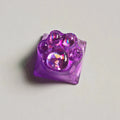 Games Backlit Keycap Cat Paw Cute DIY Key Cap for Mechanical Keyboards Personalized Transparent Crystal Keycap Cherry MX Axis