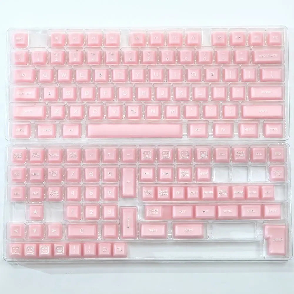 142 Keys SA Profile Keycaps Custom Marble Themed Double Shot PBT White Translucent Keyboards Keycap for MX Switch Game Keyboard