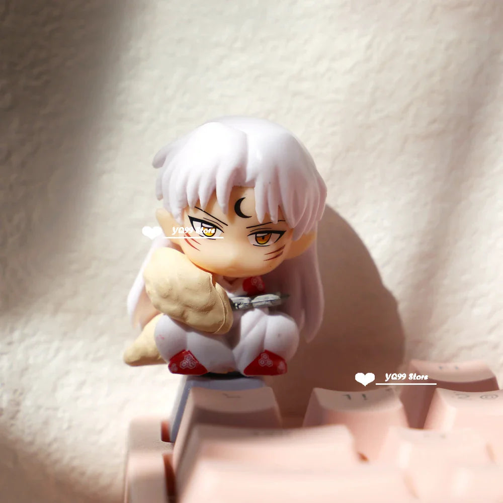 Anime Keycaps For DIY Cherry MX Switch Mechanical Keyboard Caps Cartoon Inuyasha Killing Pill Keycap Kawaii Pink R4 ESC Keycap
