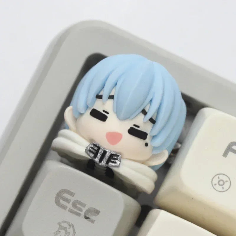 Anime Keycaps Cute Resin Keycap Cherry Profile Custom Artisan Keycaps for Mechanical Keyboard Key Caps Switch Opener Gamer Gifts