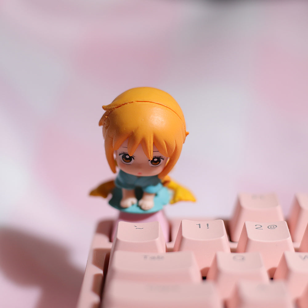 Cute pink PBT Keycaps Anime Kawaii Keycaps For Mechanical Keyboard Caps Gaming Decoration Accessories 1pc Artisan Diy Keys Cap