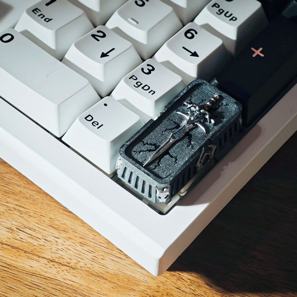 Warcraft Theme Keycap Frostmourne Keycaps Handmade Resin Backlit Key Cap MX Switch Customized Mechanical Keyboard  Accessories