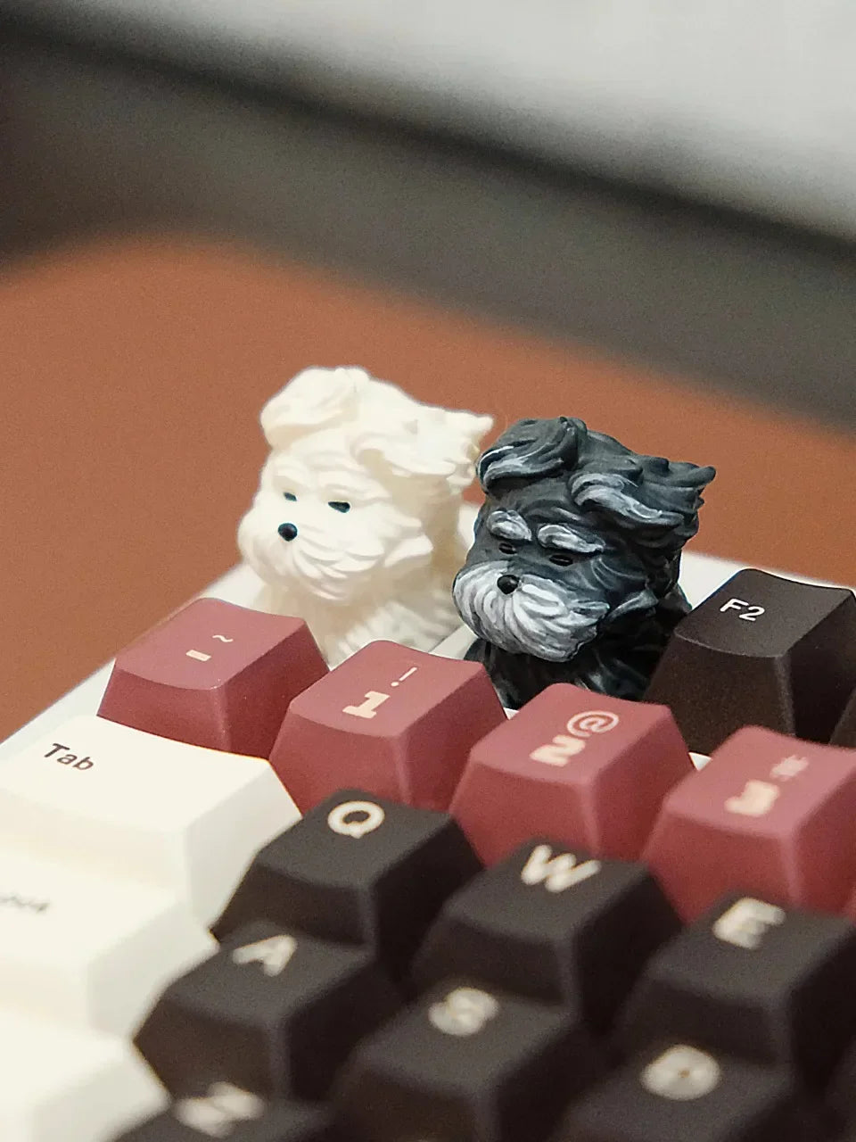Cute Animal Resin Keycap Wind Blown Puppy Customized Key Caps MX Switch Keycaps for Mechanical Keyboard Caps PC Accessories Gift