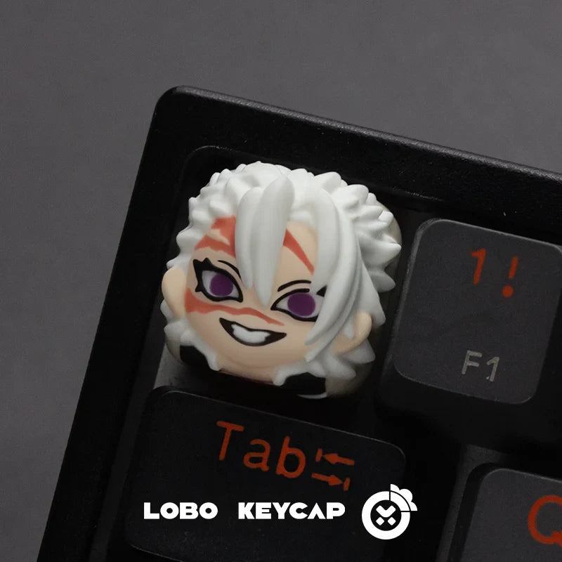 Demon Slayer Mechanical Keyboard Keycap Kamado Tanjirou Agatsuma Zenitsu Hashibira Inosuke Anime Resin Keycaps Custom Gifts
