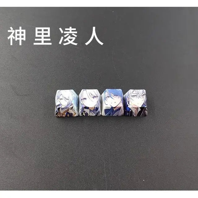 Cartoon Anime Genshin Impact Keycap zhongli Mechanical keyboard replacement key R4 PBT thermal sublimation Cherry OEM height