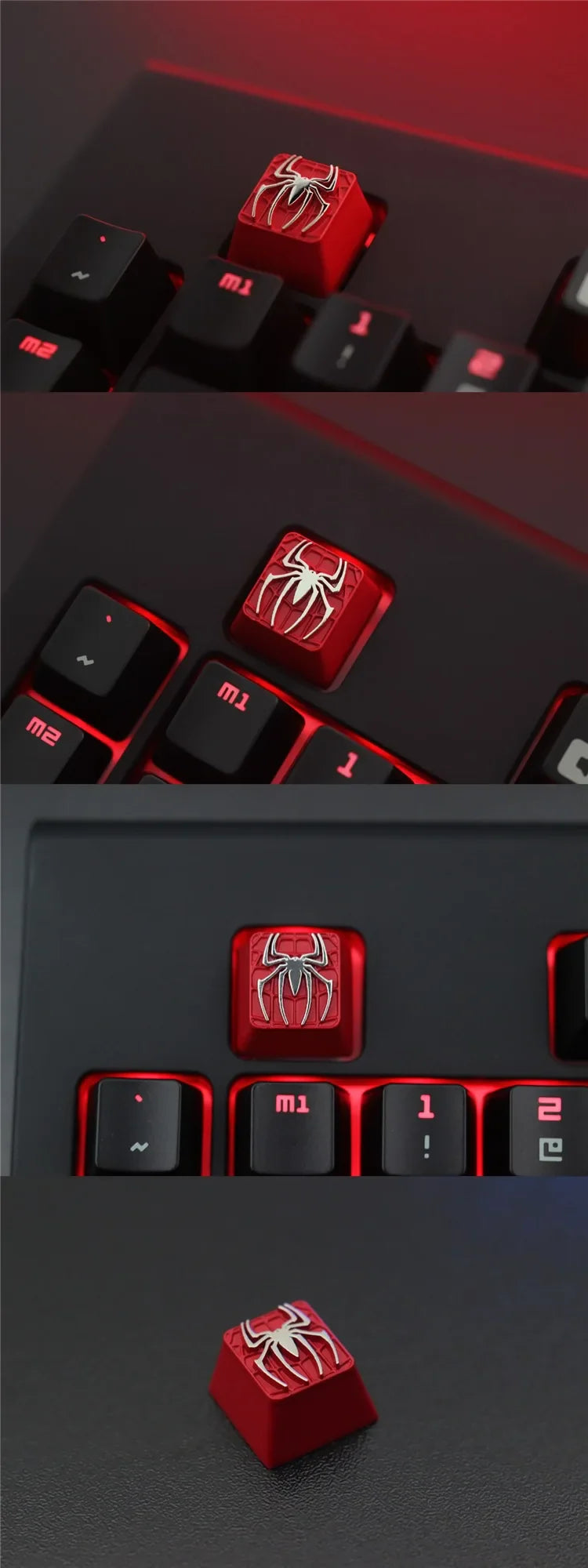 Dropshipping Artisan Custom ESC Keycap Alu Alloy Keycaps for Mechanical Keyboard STEAM R4 Height Stereoscopic